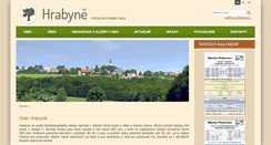 Desktop Screenshot of hrabyne.cz